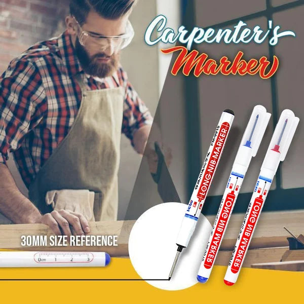 (🎅🎁2024-Christmas Hot Sale🎁-49% OFF) Long Head Deep Hole Marker & (3PCS/SET)