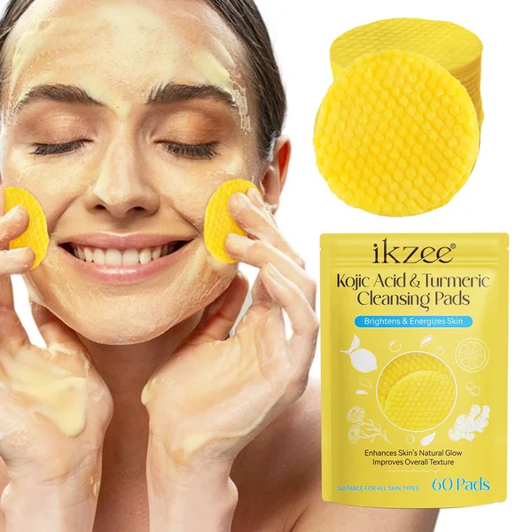 ikzee Turmeric Cleansing Exfoliating Pads Facial Cleansing Skincare