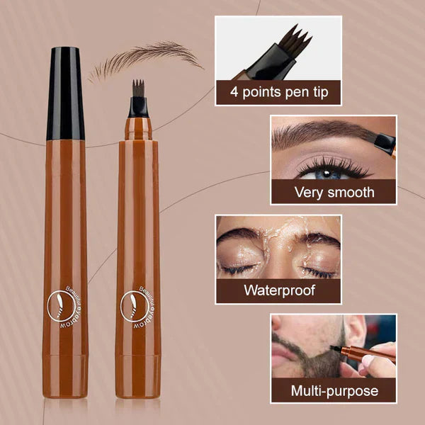 🎁BUY 1 GET 1 FREE🔥WATERPROOF FOUR-TIP BEARD AND EYEBROW PEN✨
