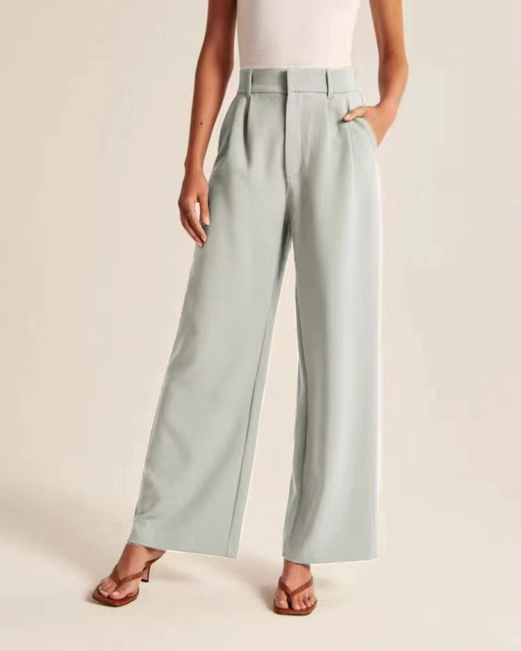 HIGH WAIST TAILORED WIDE LEG PANTS