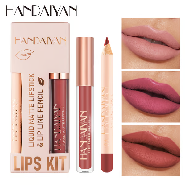 Lipstick Lip Liner Matte Waterproof Non-fading Non-stick Lipstick