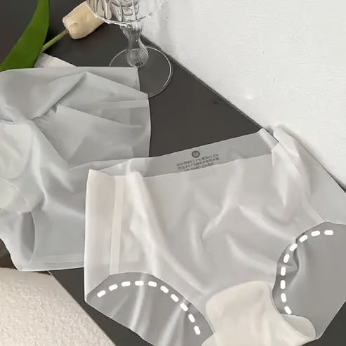 Ultra Thin Ice Silk Panties for Women  Leak Proof Non-Marking Invisible Breathable Sexy Briefs