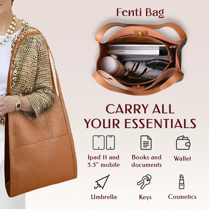 Hand sew Durable Leather Shoulder Bag