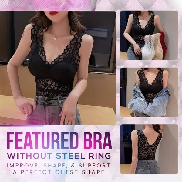 💖Last Day 49% OFF💖Long Lace Beauty Back Undershirt