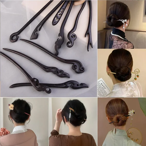 Ancient style wooden hairpin