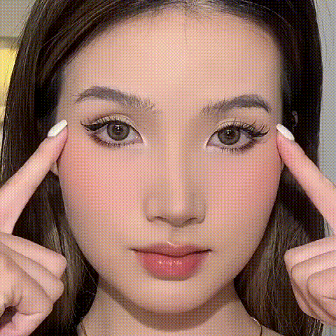 Natural three-dimensional double-ended eyebrow shaping cream