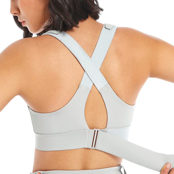 Criss Cross Back Sport Bra with Adjustable Straps