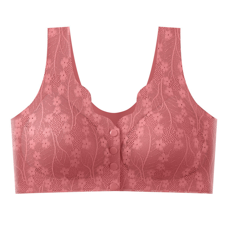 Ageless four button front button bra