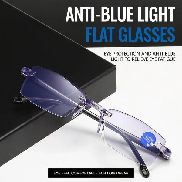 NEW DIAMOND-CUT BIFOCAL PROGRESSIVE & ANTI-BLUE EYEWEAR ULTRALIGHT READING GLASSES