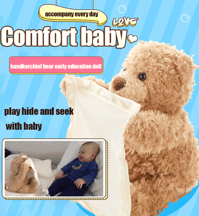 Hide and seek electric teddy bear