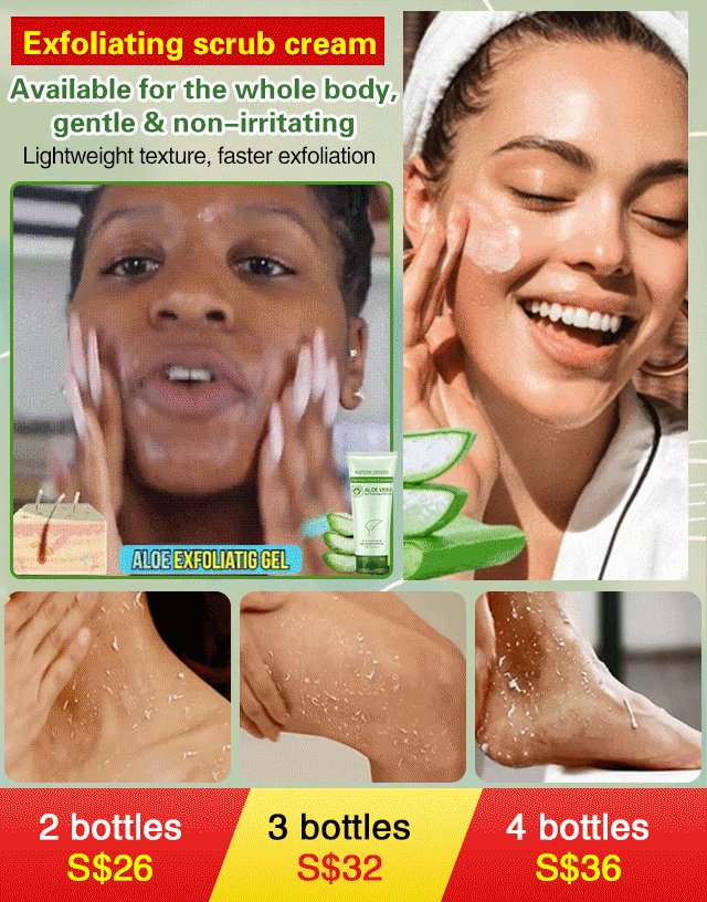 Exfoliating scrub cream