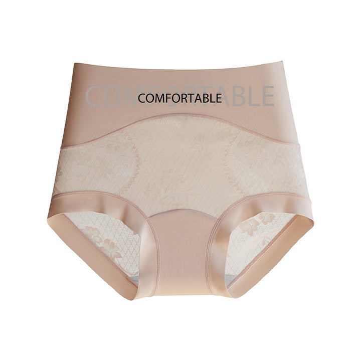 High waist seamless lace panties