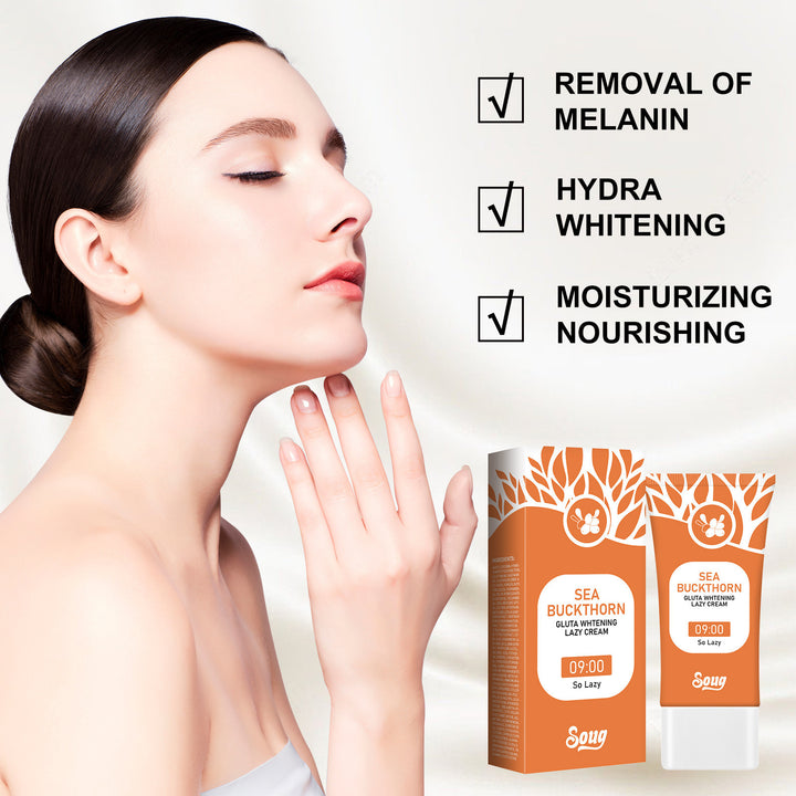 Seabuckthorn Glutamic Acid Lazy Skin Cream Moisturizing Brightening Lazy Cream