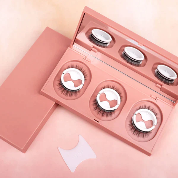 Glue free self adhesive false eyelashes