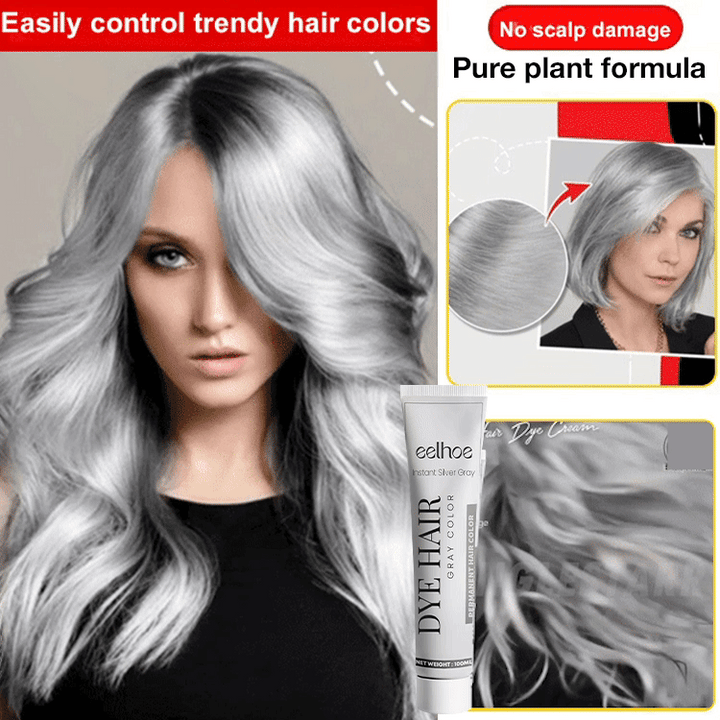 Long-lasting non damaging gray hair cream