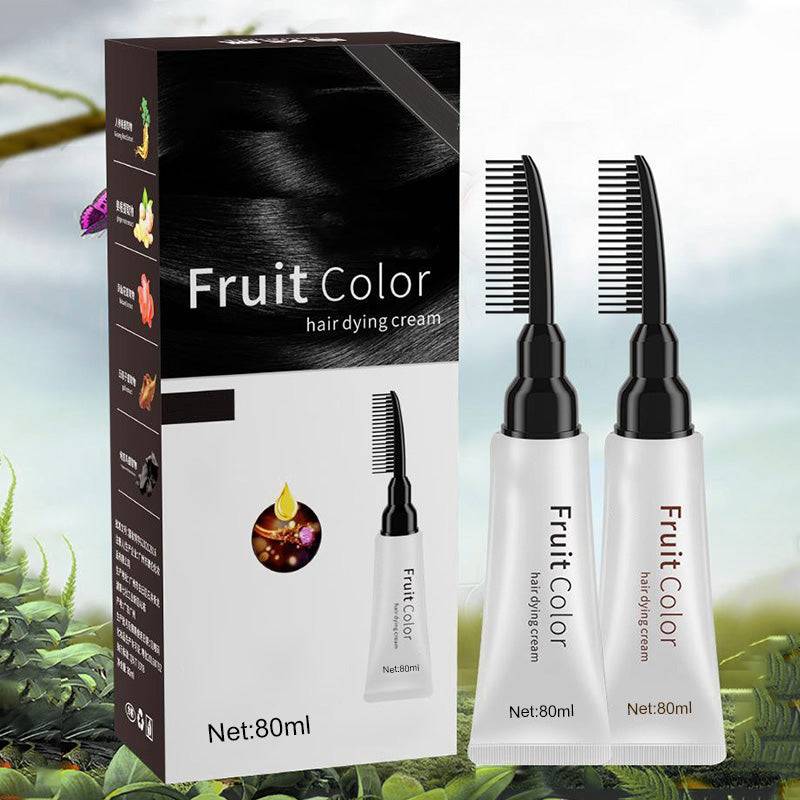 Plant Extract Hair Color Cream with Comb