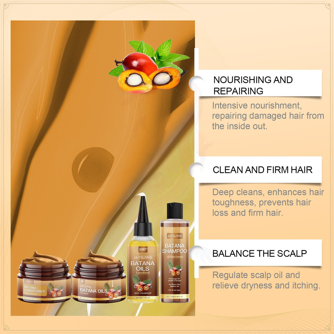 Batana Soft and Shiny Hair Care Set