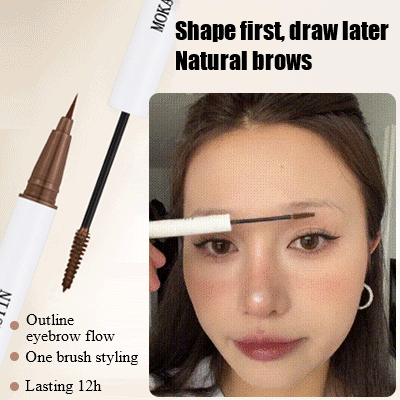 3D double end liquid eyebrow pen