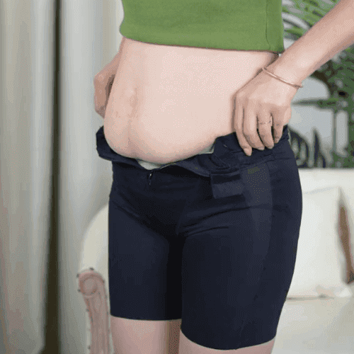 Black Bandage Body Sculpting Zipper Body Contouring Pants