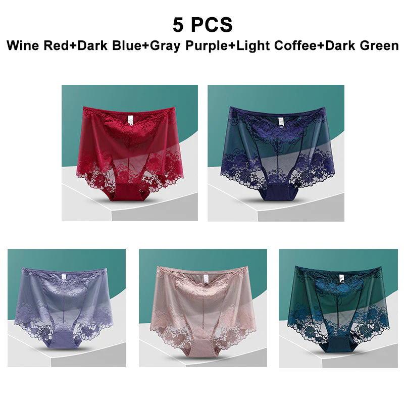 Womens silk lace handmade panties