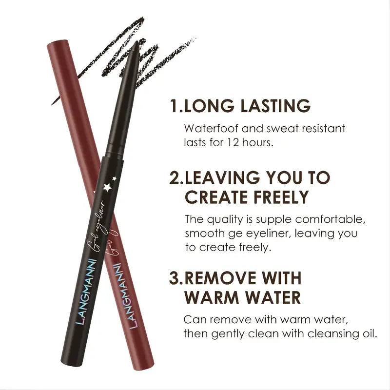 One-swipe Seamless Gel Eye Liner - Long-wearing