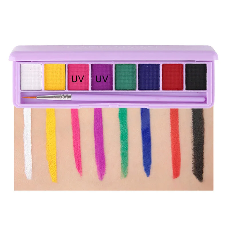 Water Soluble Fluorescent Makeup Palette