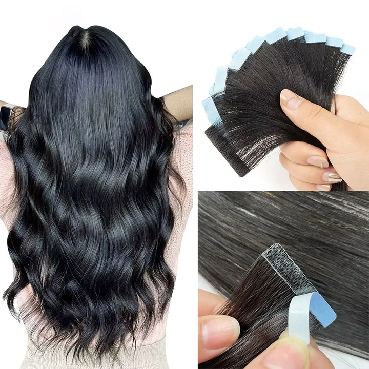 Seamless Injected Hand-Tied Invisible Tape In Hair Extension