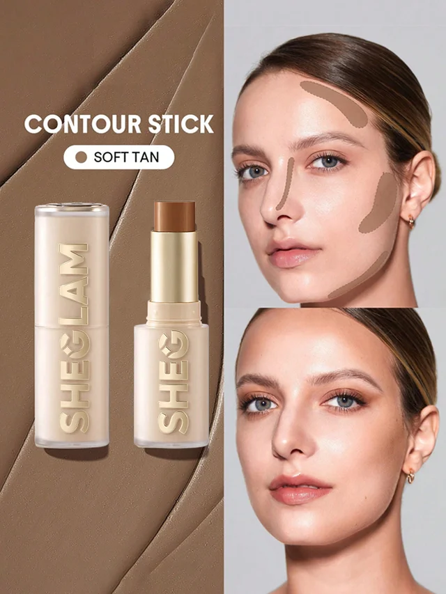 Multi-color natural fit shadow contour concealer stick