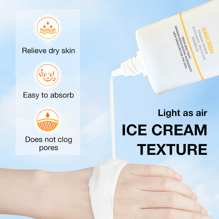 2 in 1 makeup base Whitening sunblock SPF50+ 8 times sunscreen powder