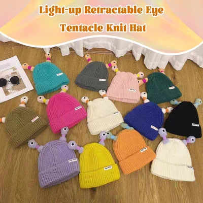 Cute Little Monster LED Knit Beanie