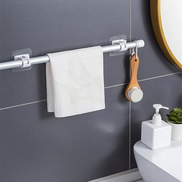 (🎅🎁2024-Christmas Hot Sale🎁-49% ) Nail-Free Adjustable Curtain Rod Holders(Set of 2)