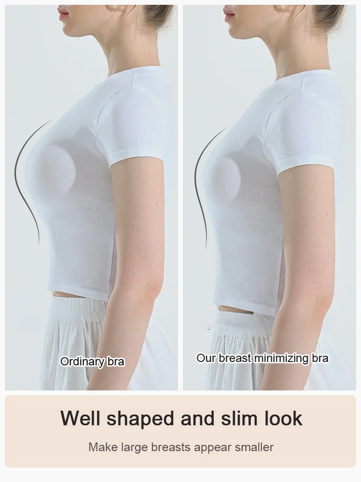 [Breast Minimizing] Non-marking skin-friendly push-up bra