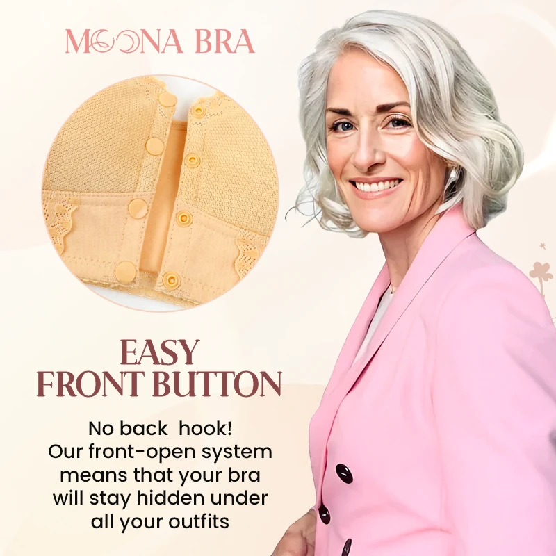 Front Closure Breathable Bra for Seniors