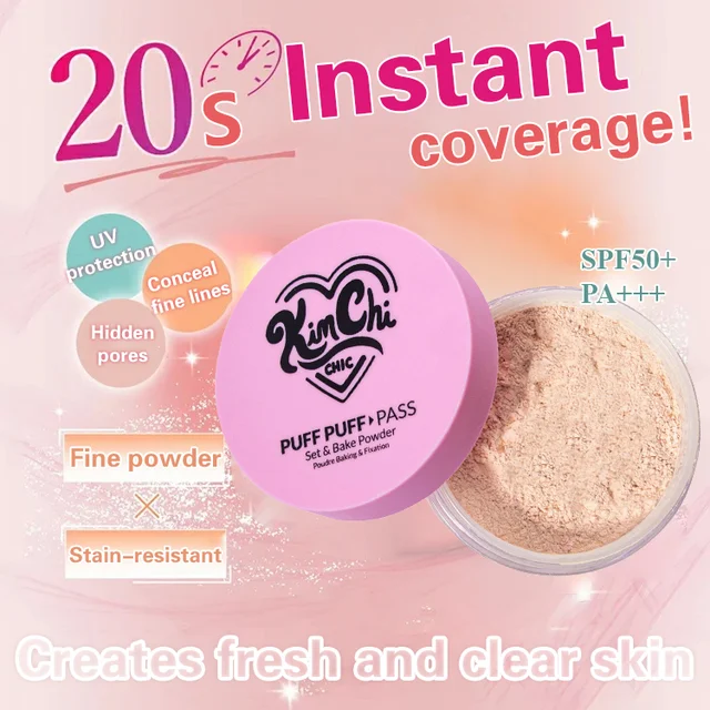 Popular Oil-Control Setting Powder for a Girlish Look