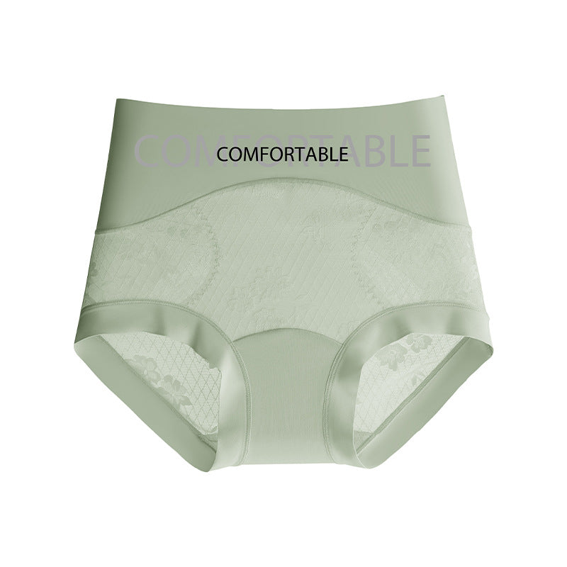 High waist seamless lace panties