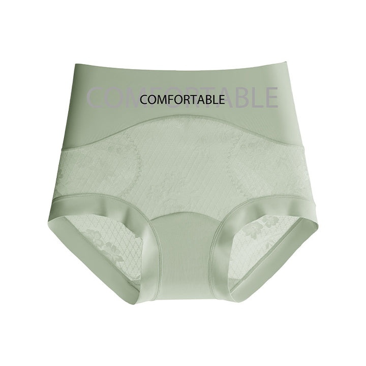 High waist seamless lace panties