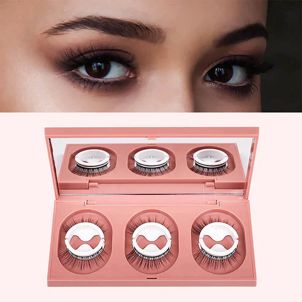 Glue free self adhesive false eyelashes
