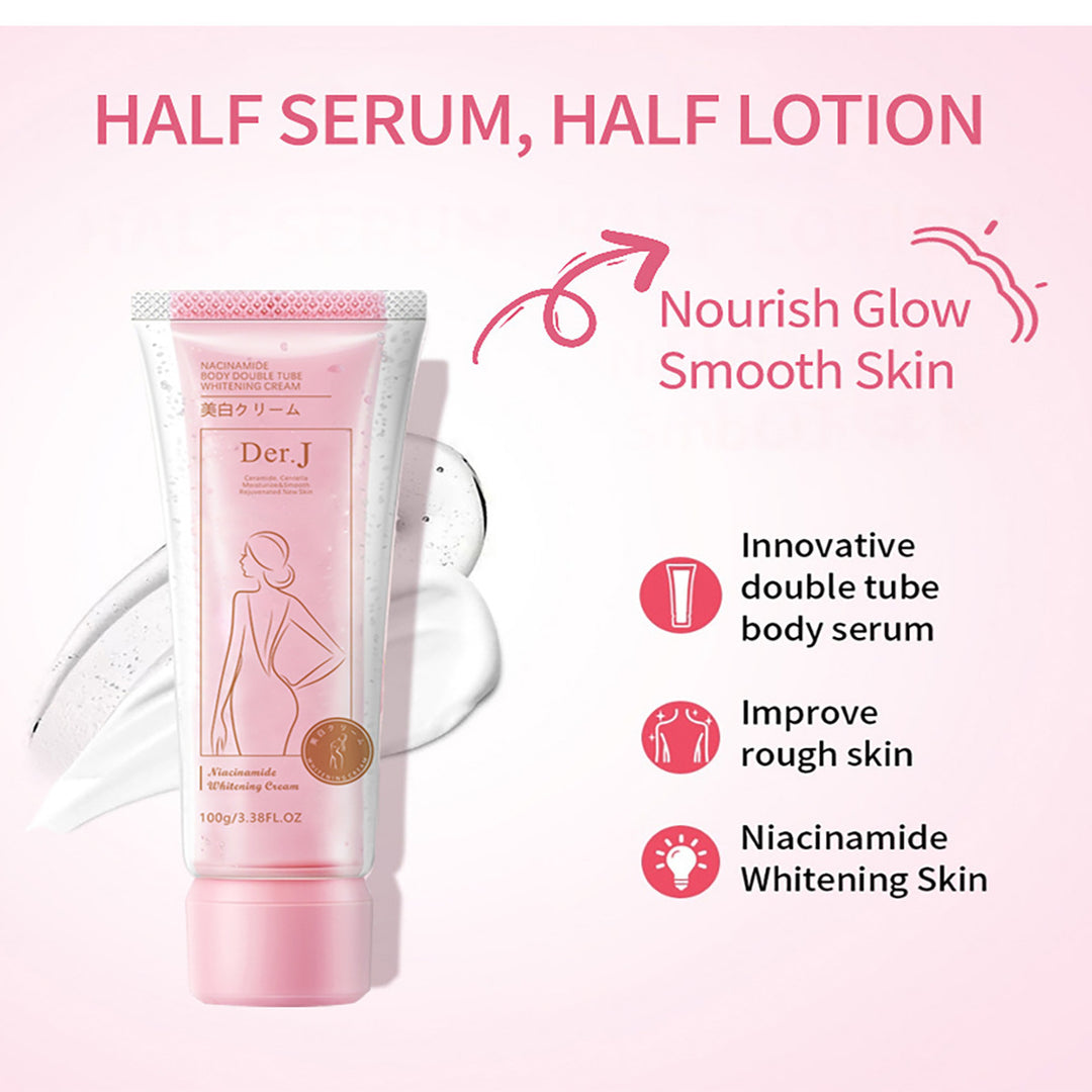 Derj Niacinamide Double Tube Body Lotion WHITENING CREAM