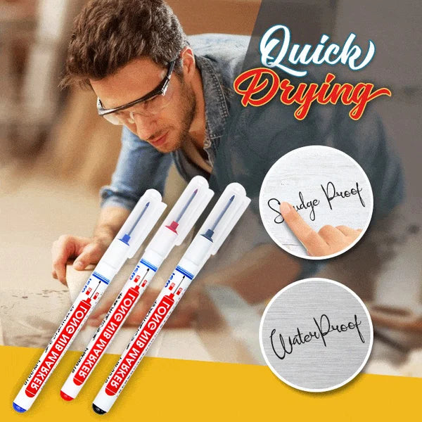 (🎅🎁2024-Christmas Hot Sale🎁-49% OFF) Long Head Deep Hole Marker & (3PCS/SET)