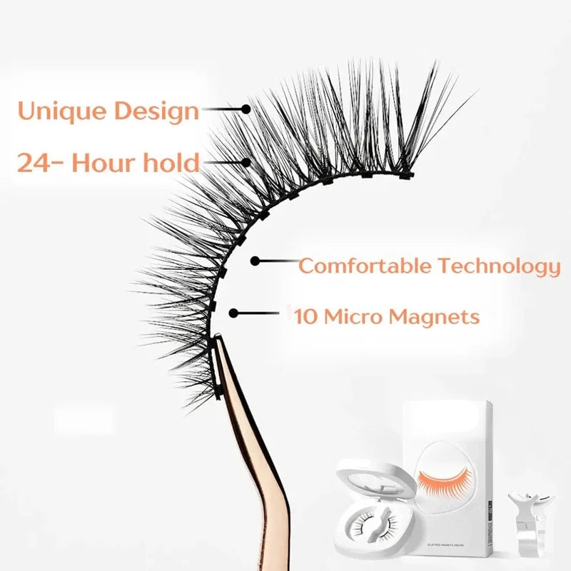 Premium Magnetic Eyelashes 🎁 Easy Quick  Safe