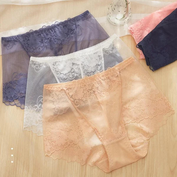 Womens silk lace handmade panties