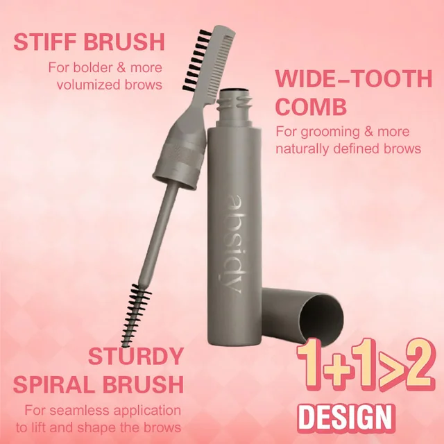 Natural three-dimensional double-ended eyebrow shaping cream