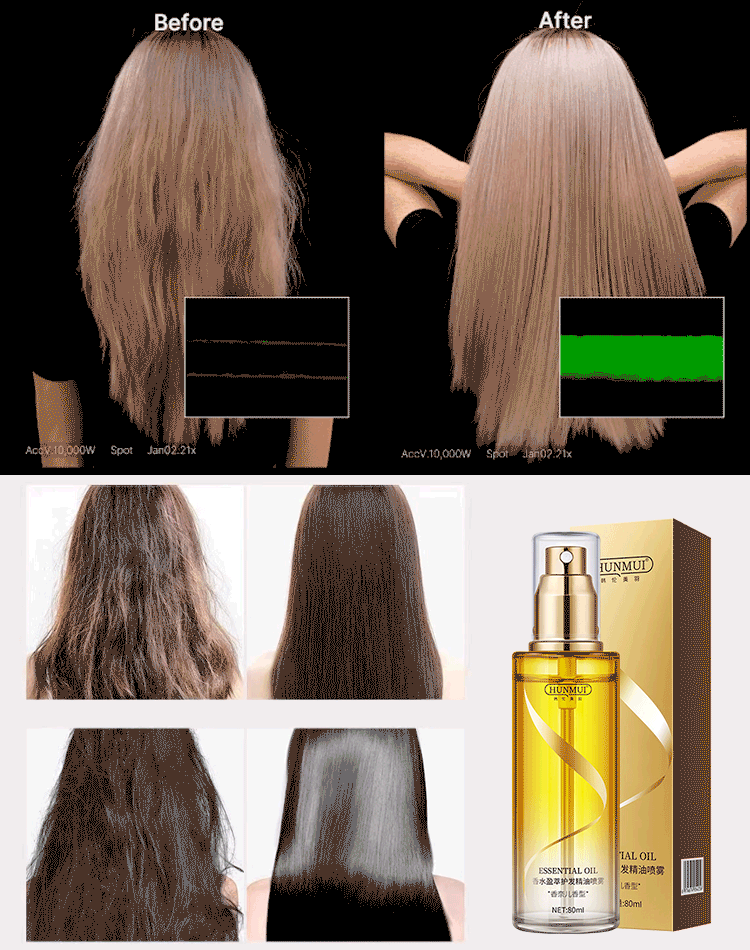 Protein Hair Repair Leave-In Conditioning Essential Oil Spray