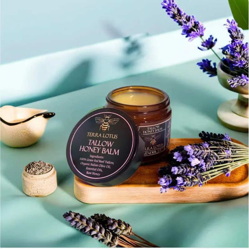 Beef Tallow and Honey Balm for Skin