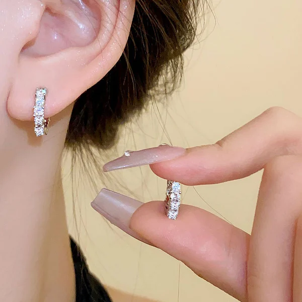 copper plus zircon Earrings