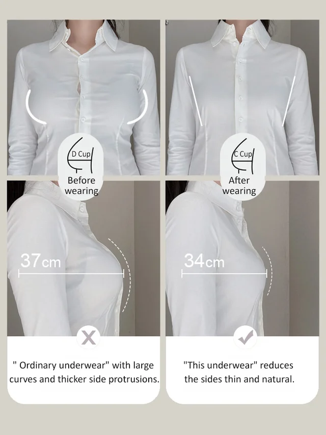 Full coverage bra with side support for a minimized look and lift perfect for supermodel figures.