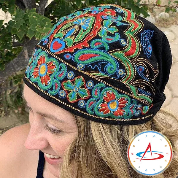 Embroidered Bandana Caps
