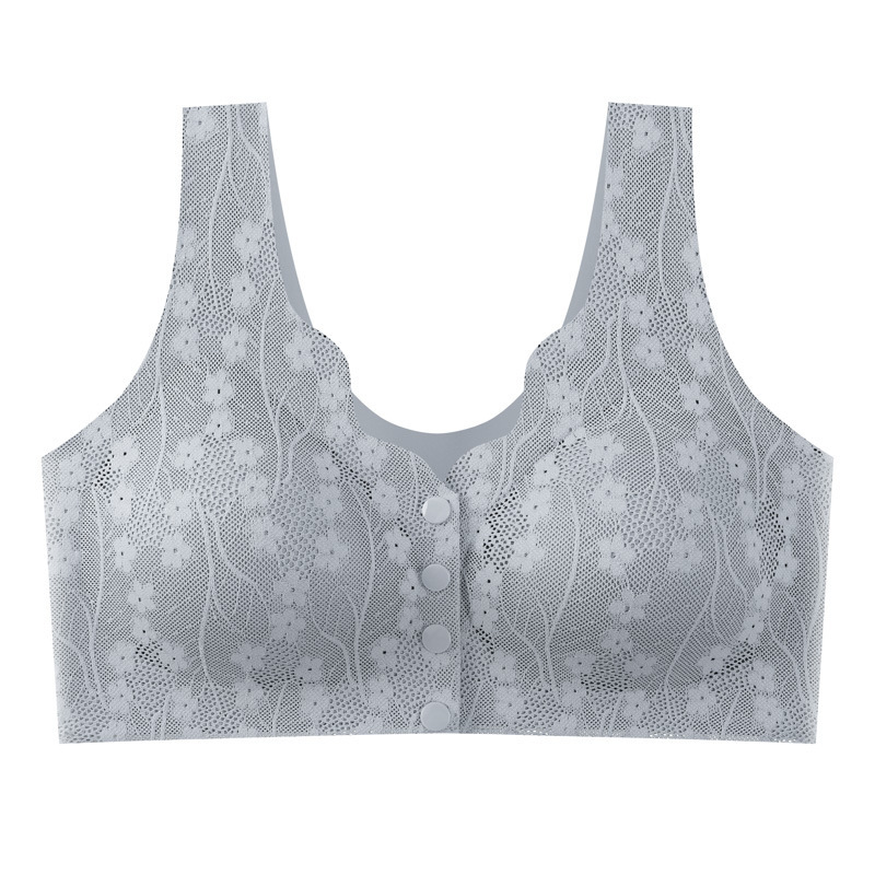 Ageless four button front button bra