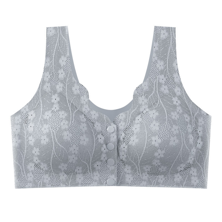 Ageless four button front button bra