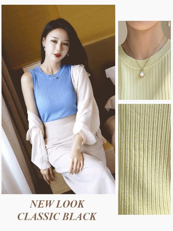 🔥HOT SALE Womens vest thin knitted sleeveless top